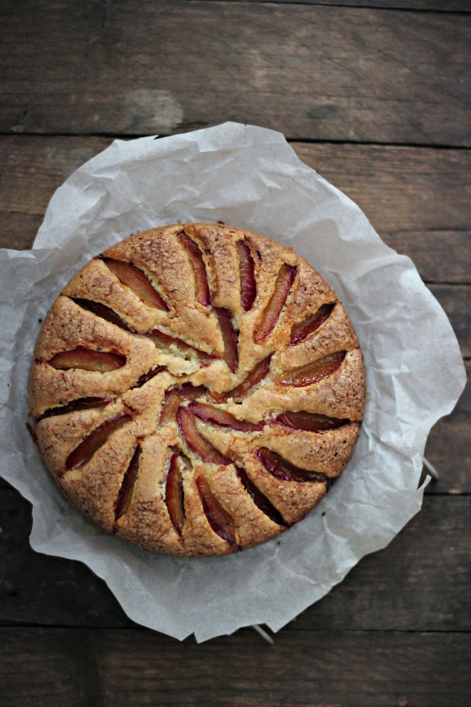 PLUM MARZIPAN CAKE