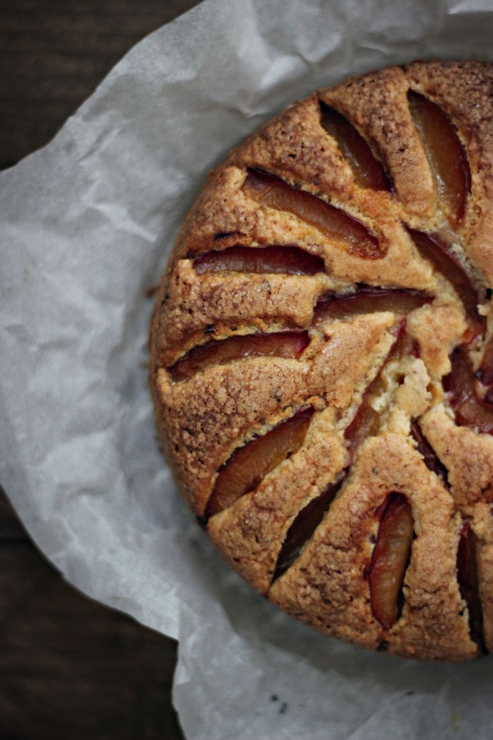PLUM MARZIPAN CAKE