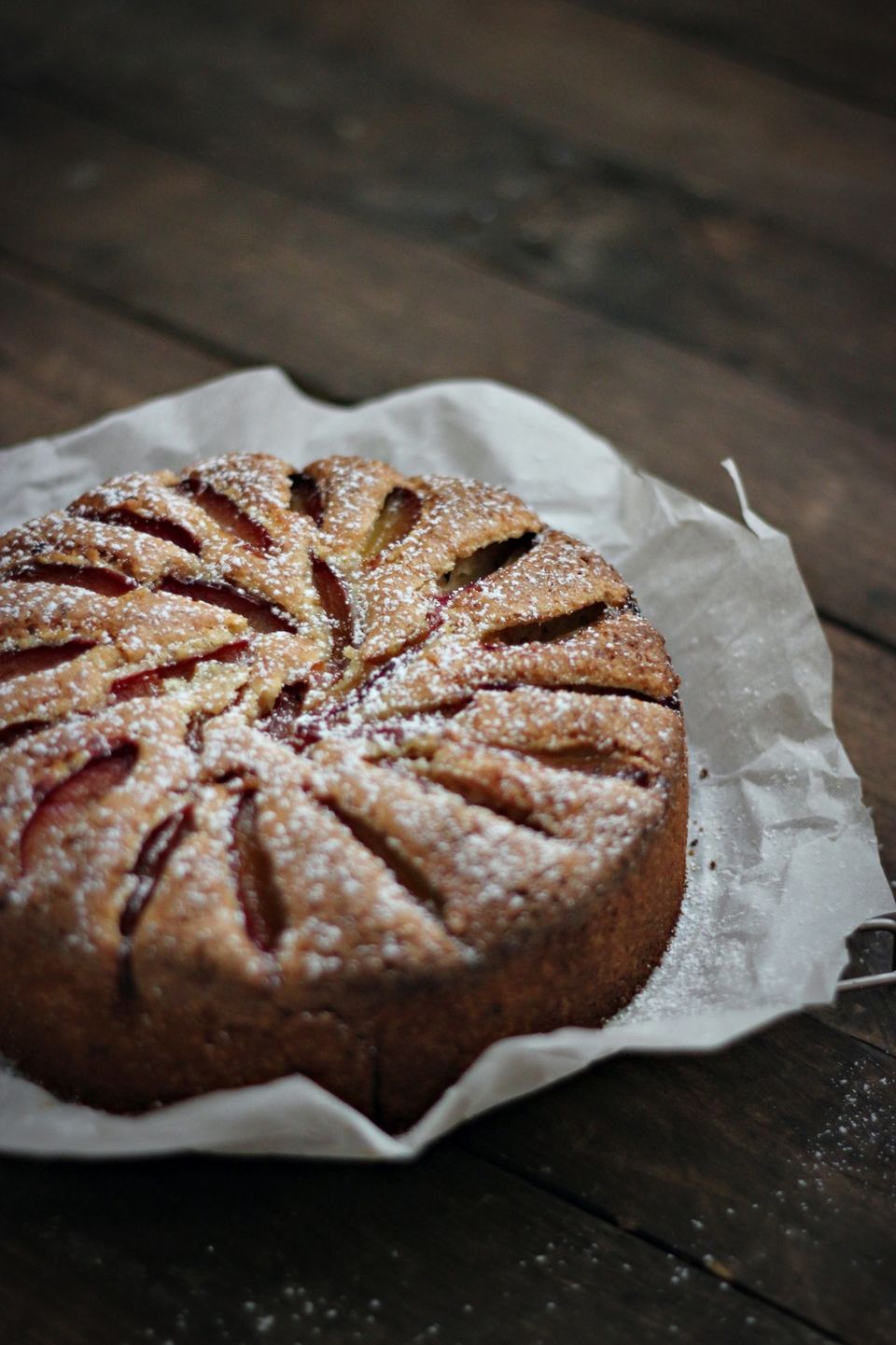 PLUM MARZIPAN CAKE